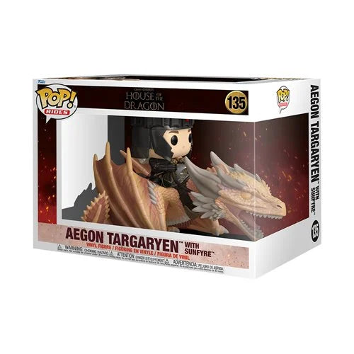 Funko Pop House of the Dragon - Aegon Targaryen con Sunfire #135