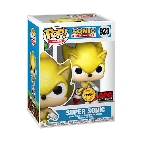Funko Pop Sonic - Super Sonic (Chase)  exclusivo AAA Anime #923
