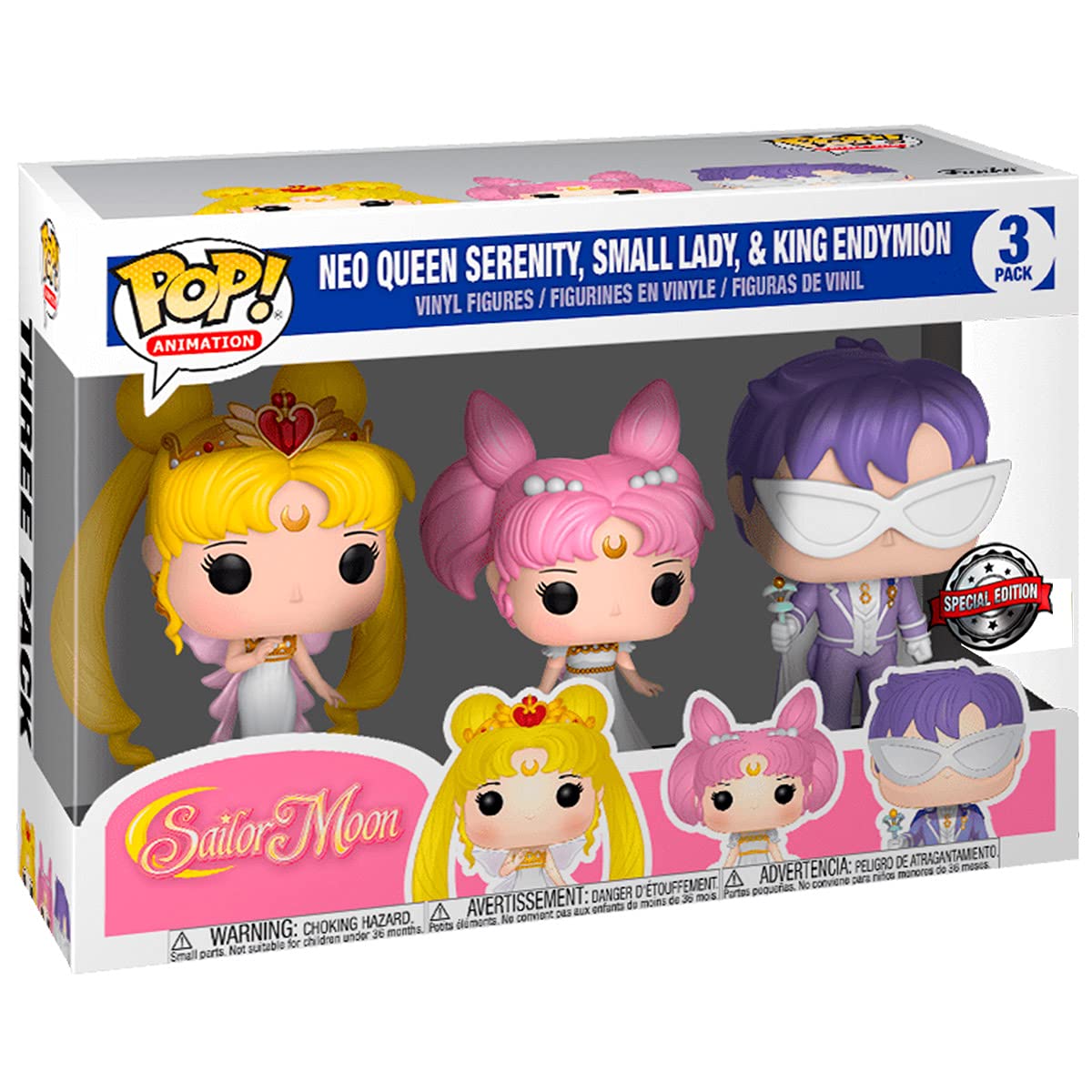 Funko Pop Sailor Moon - Neo Queen Serenity, Small Lady & King Endymion 3-Pack