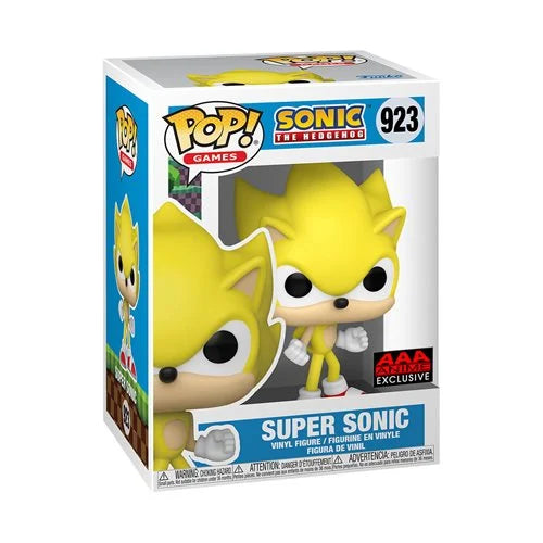 Funko Pop Sonic - Super Sonic exclusivo AAA Anime #923