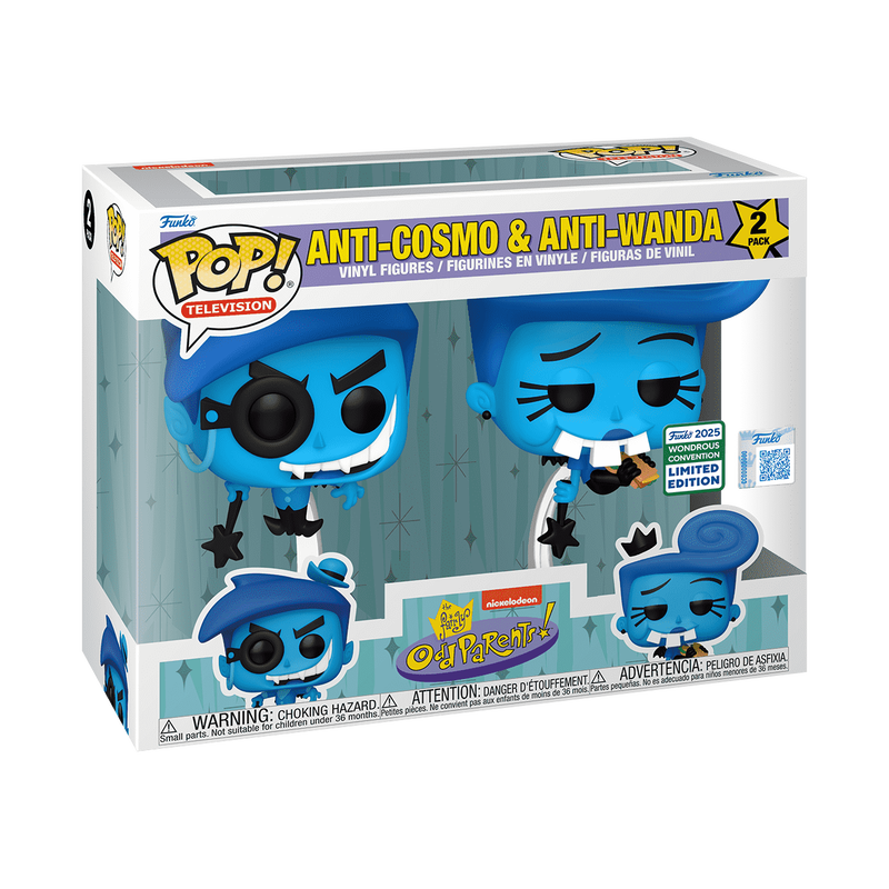 Funko Pop Los Padrinos Magicos - Anti Cosmo & Anti Wanda exclusivo Wonder Con #2-Pack