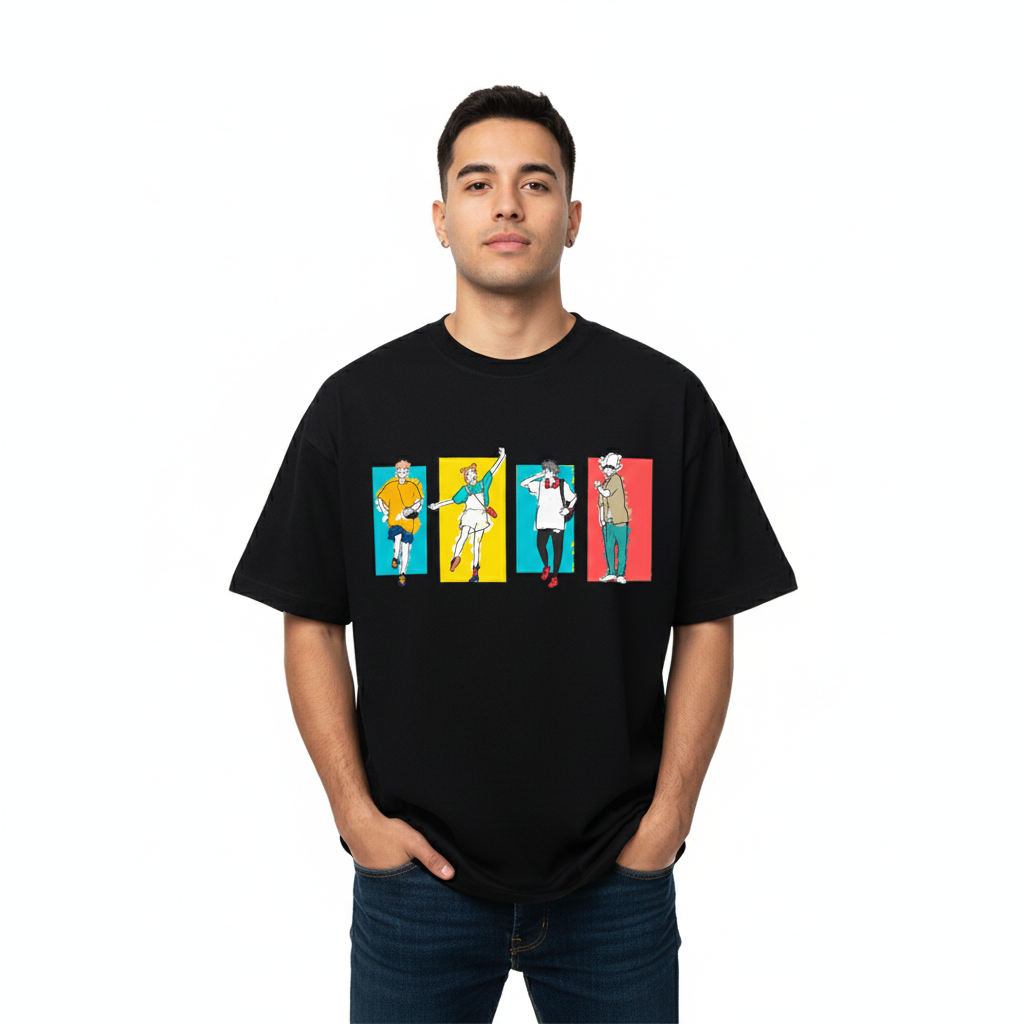 Polo Anime Jujutsu Kaisen Ending Negro