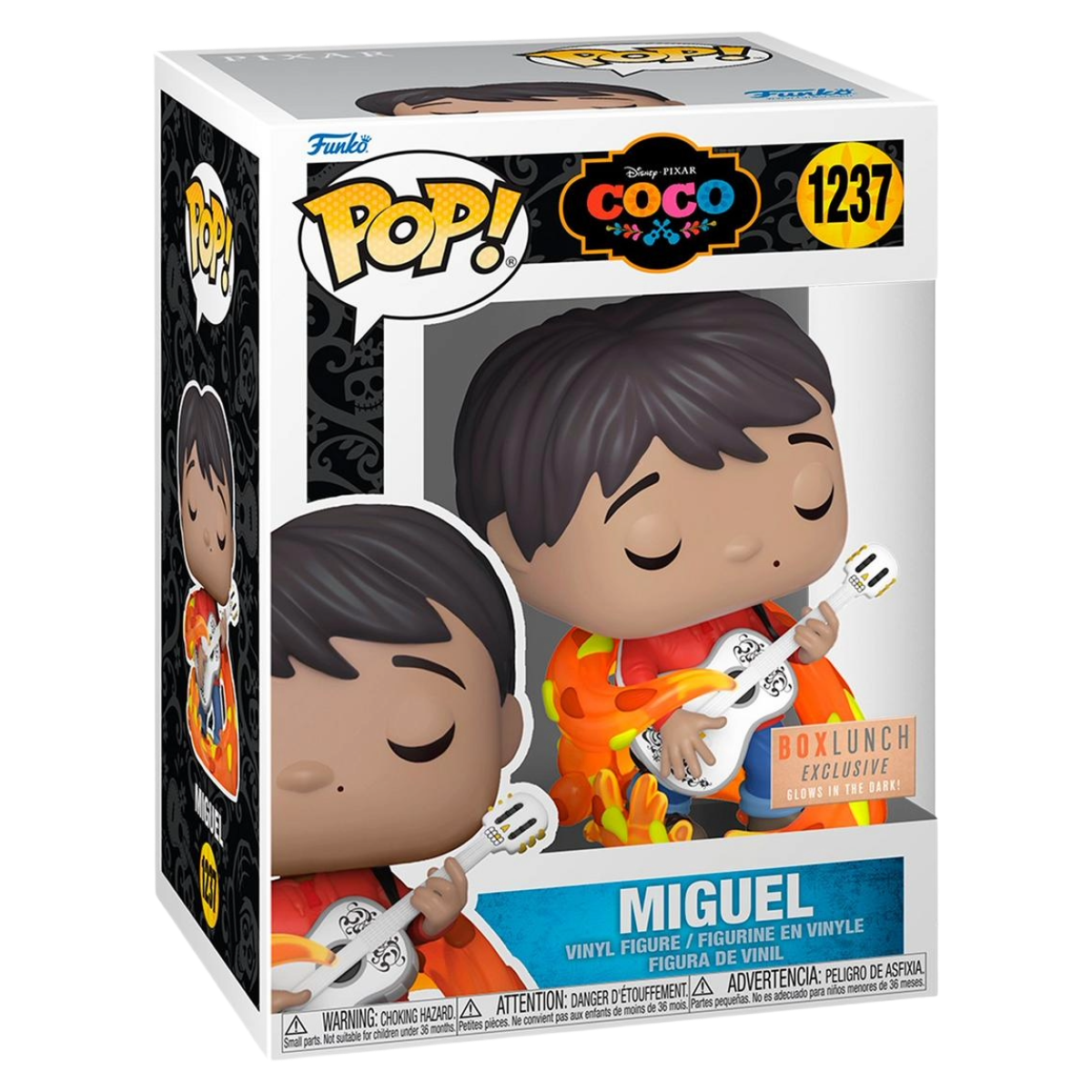 Funko Pop Coco - Miguel (Brilla en la oscuridad) exclusivo BoxLunch #1237
