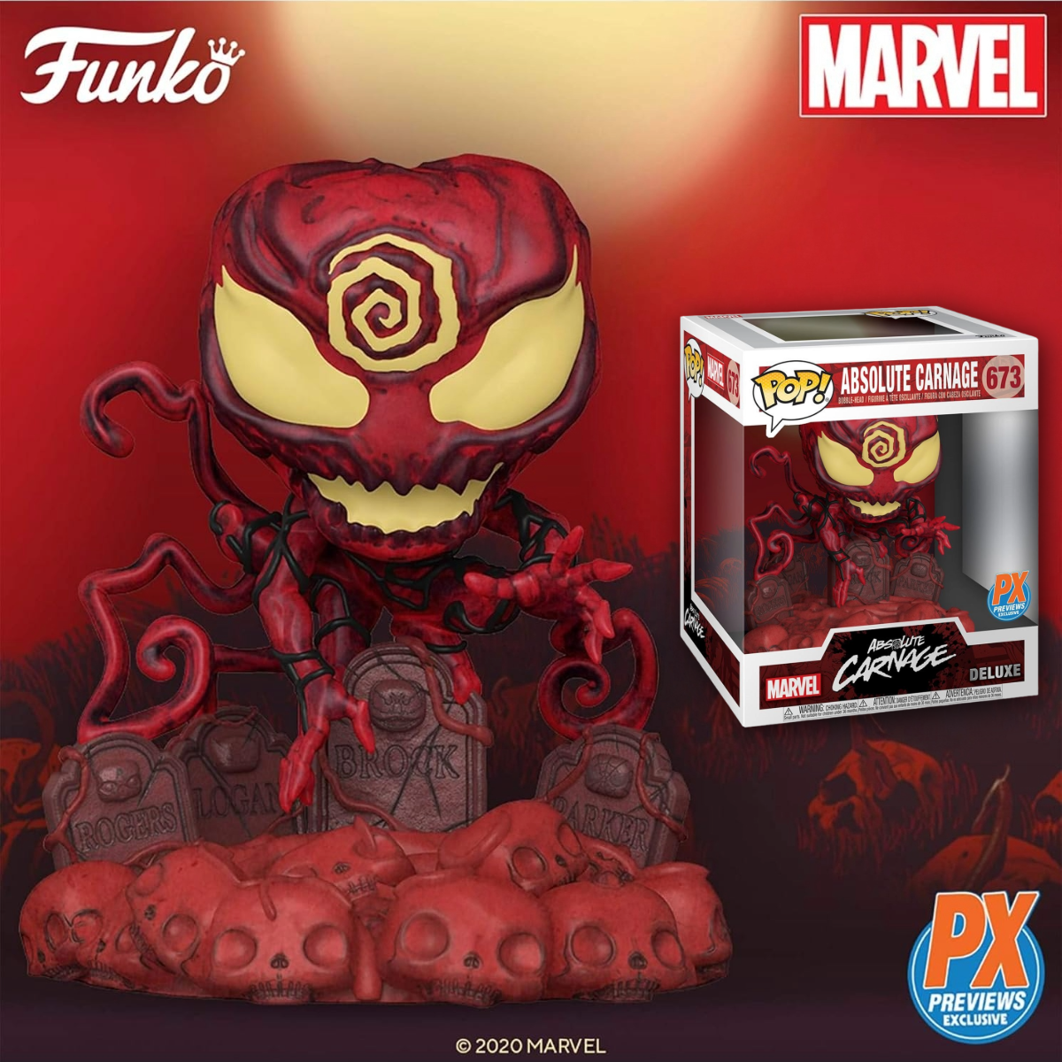 Funko Pop Absolute Carnage - Carnage 6" Pulgadas exclusivo PX #673