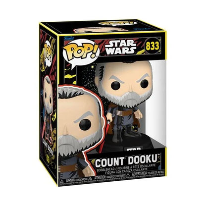 Funko Pop Star Wars - Conde Dooku (Retro) #833 - Pop Hunters