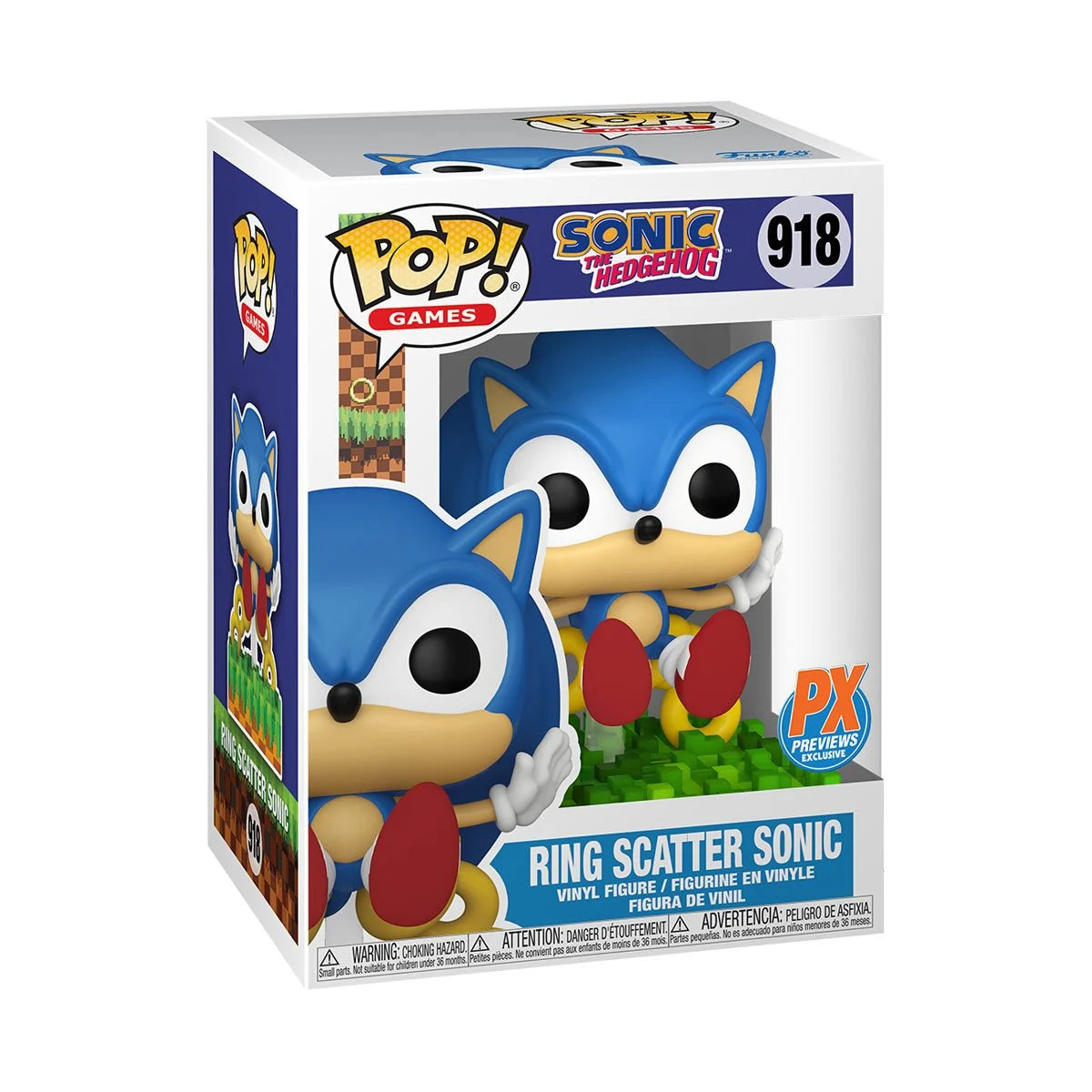 [Pre-venta] Funko Pop Sonic - Sonic con Anillos exclusivo PX #918