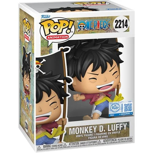 [Pre-venta] Funko Pop One Piece - Monkey D Luffy con bandera exclusivo #2215