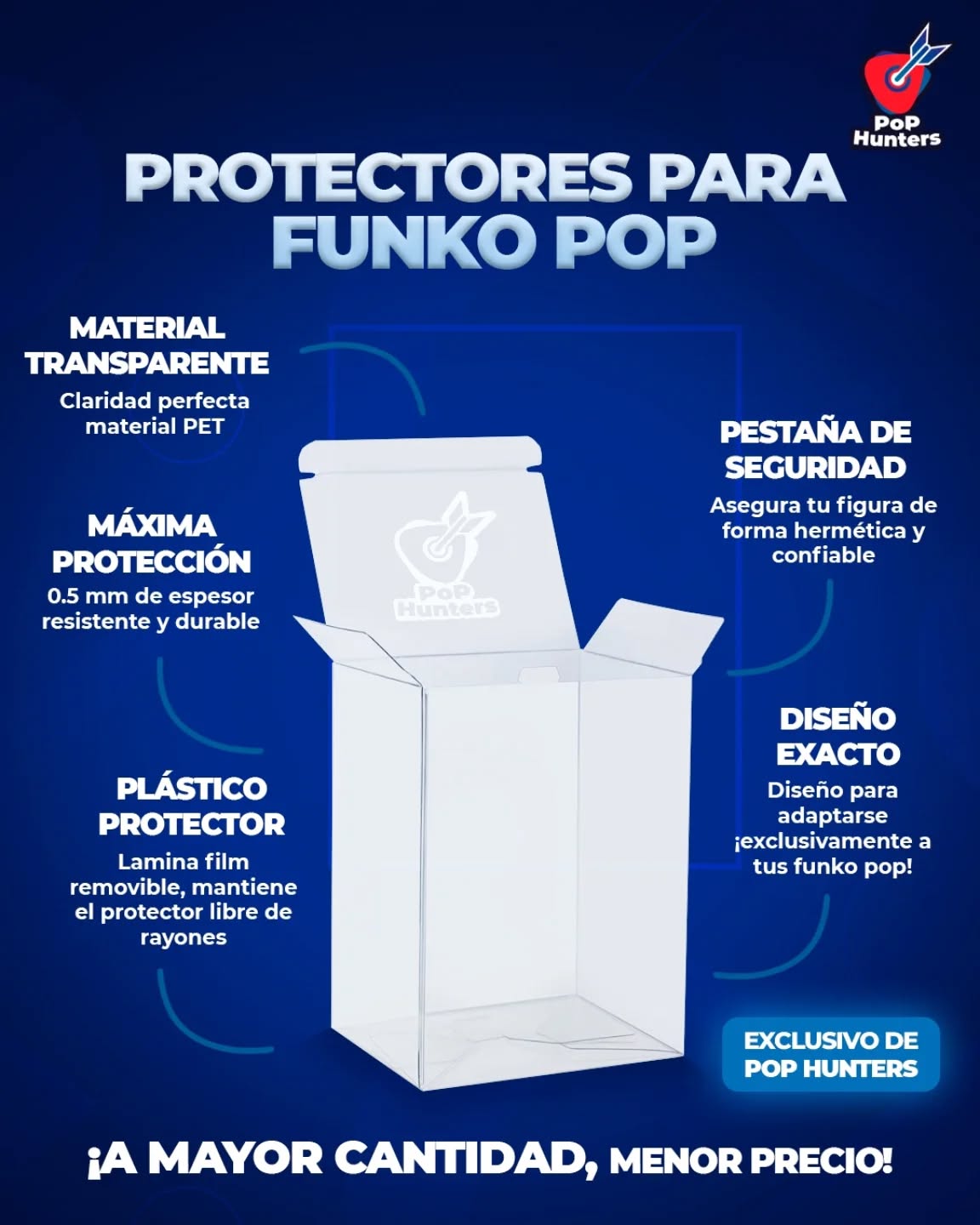 Protector Funko Pop Hunters 50 Unidades