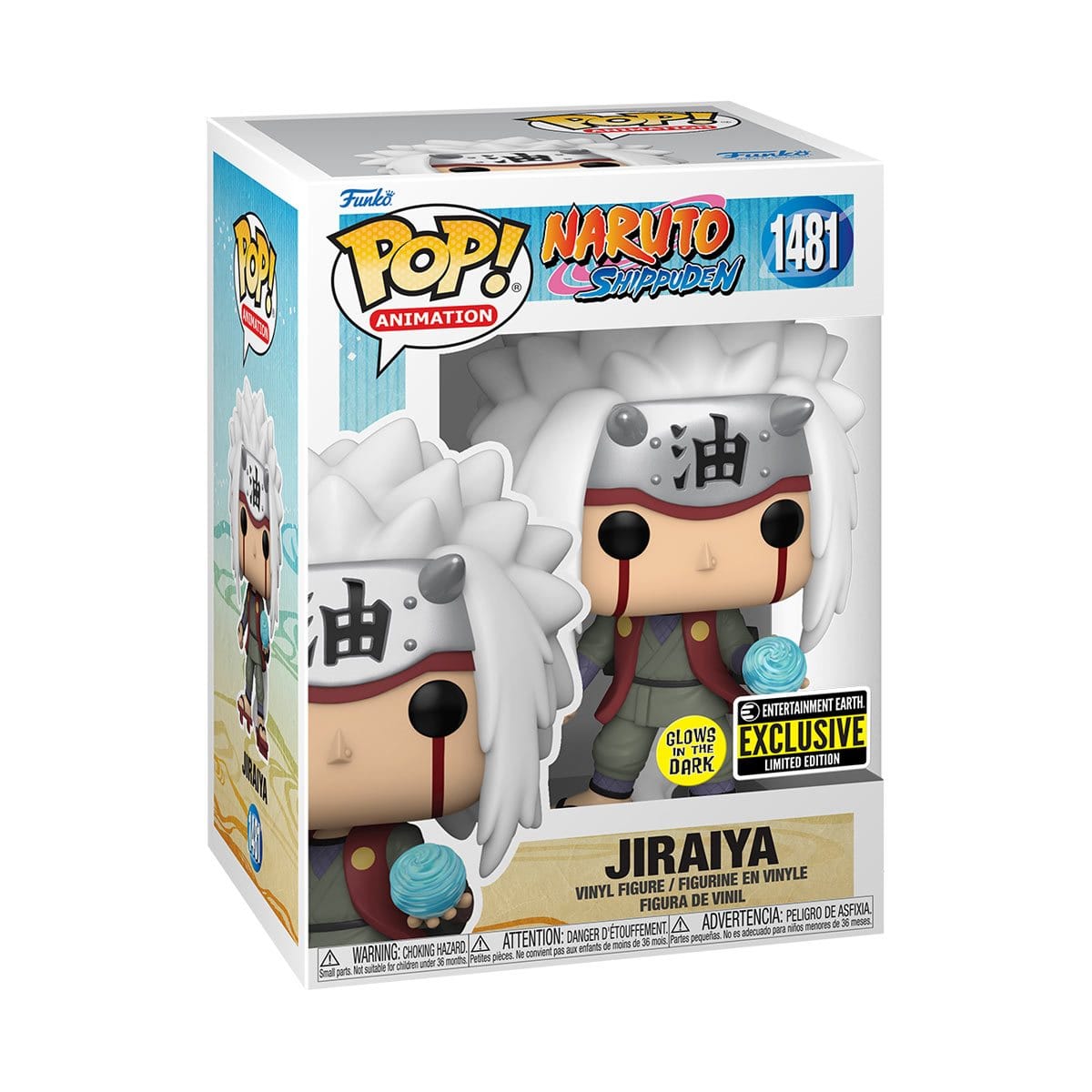 [Pre-venta] Funko Pop Naruto - Jiraiya con Rasengan (Brilla en la Oscuridad) exclusivo EE #1481