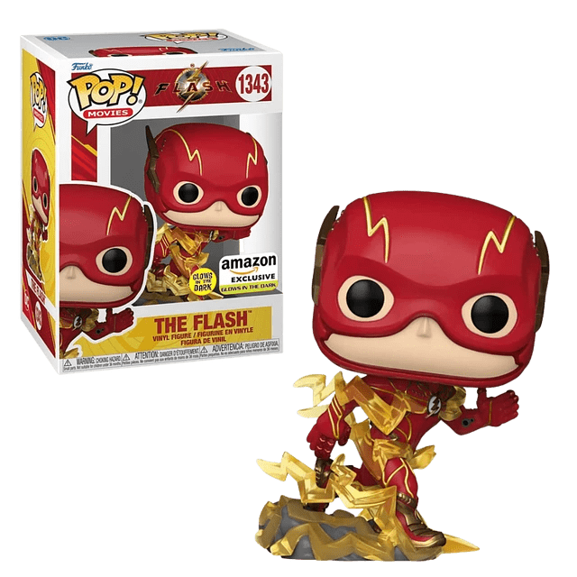 Funko Pop The Flash - The Flash (Brilla en la Oscuridad) exclusivo Amazon #1343