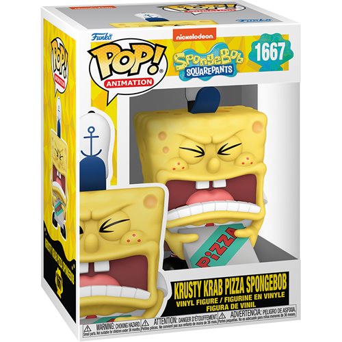 [Pre-venta] Funko Pop Bob Esponja - Bob Esponja con la Pizza de Don Cangrejo #1667