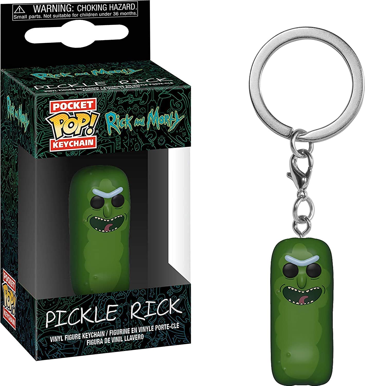 Funko Pop llavero Ricky & Morty - Rick Pepinillo - Pop Hunters