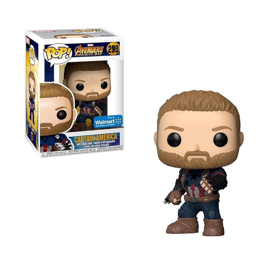 Funko Pop Avengers Infinity War - Capitan America exclusivo Walmart #299