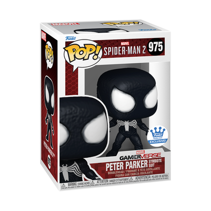 Funko Pop Spiderman 2 - Peter Parker Traje Simbionte exclusivo Funko Shop #975