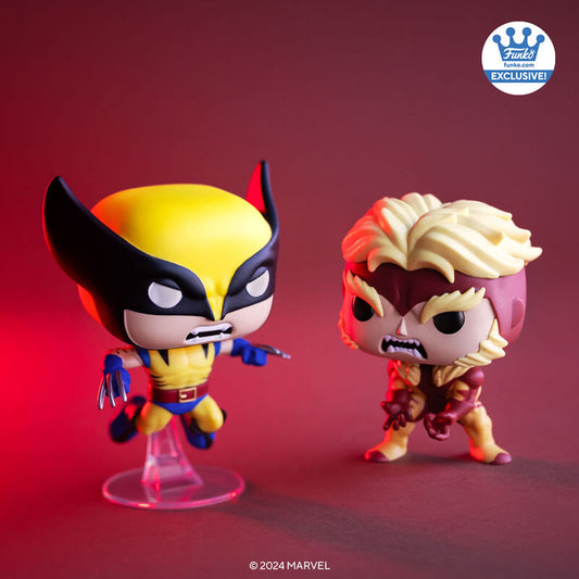 Funko Pop Marvel - Wolverine & Sabretooth 2-Pack