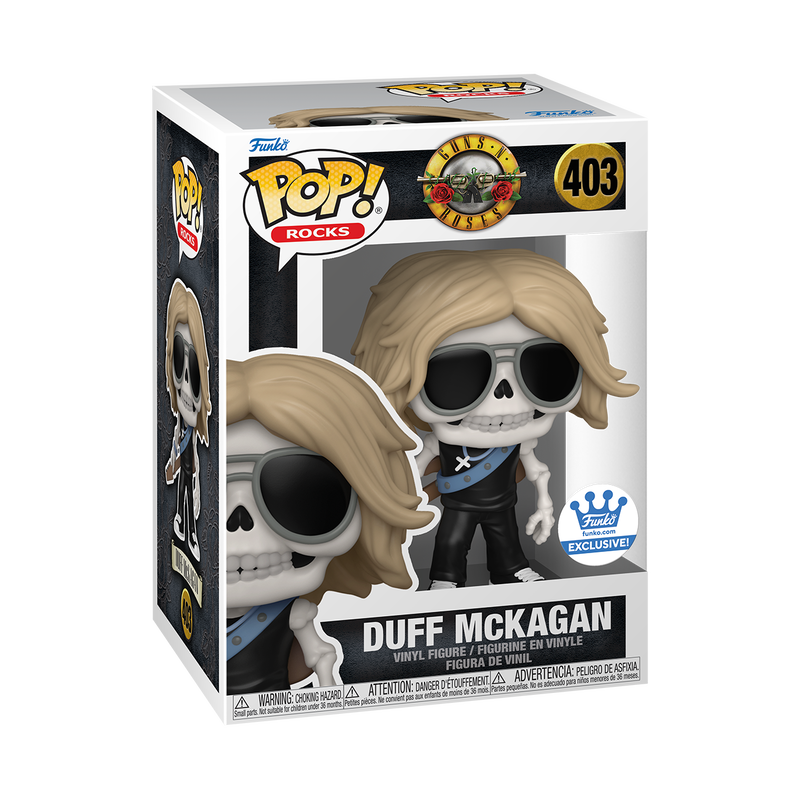 Funko Pop Guns N Roses  - Duff Mckagan (Skeleton) exclusivo Funko Shop #403 - Pop Hunters