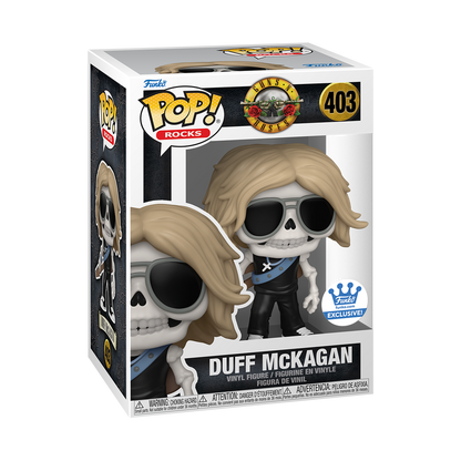 Funko Pop Guns N Roses  - Duff Mckagan (Skeleton) exclusivo Funko Shop #403 - Pop Hunters