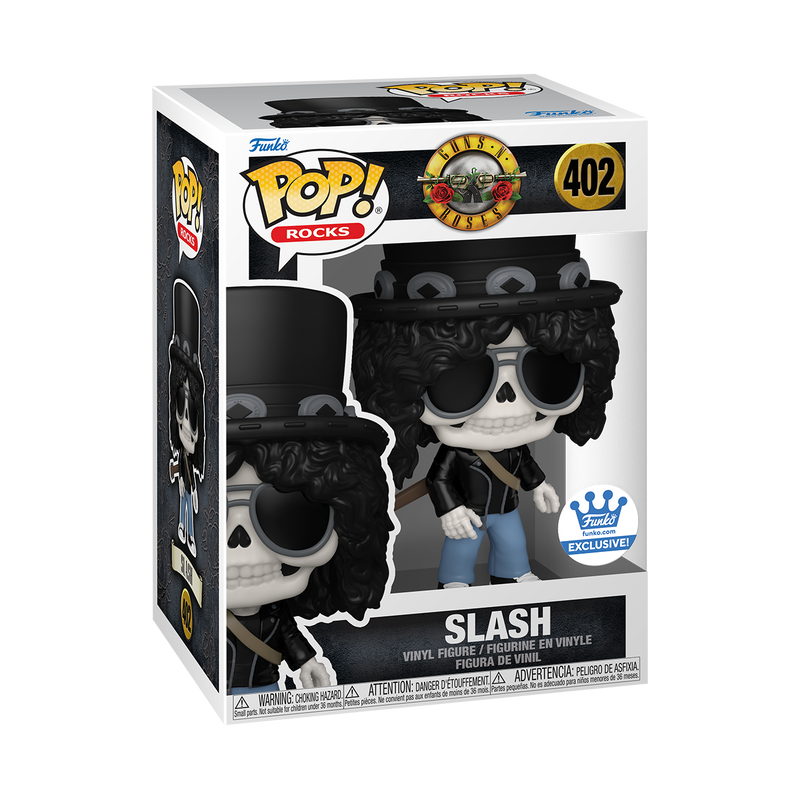 Funko Pop Guns N Roses  - Slash (Skeleton) exclusivo Funko Shop #402 - Pop Hunters
