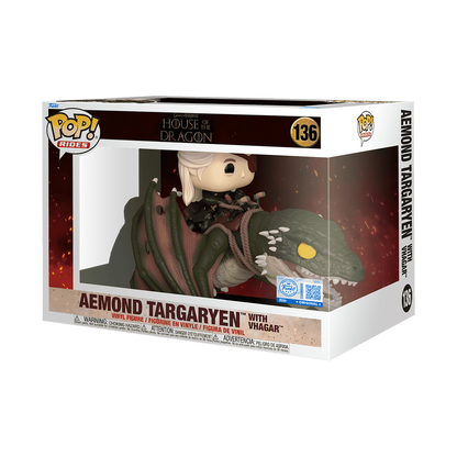 Funko Pop House Of The Dragon - Aemond Targaryen en Vhagar #136