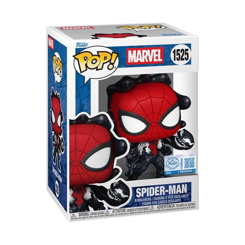 Funko Pop Marvel - Spiderman con Venom exclusivo Gamestop #1525