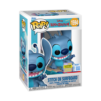 Funko Pop Lilo & Stitch - Stitch Surfeando exclusivo SDCC 2025 #1594