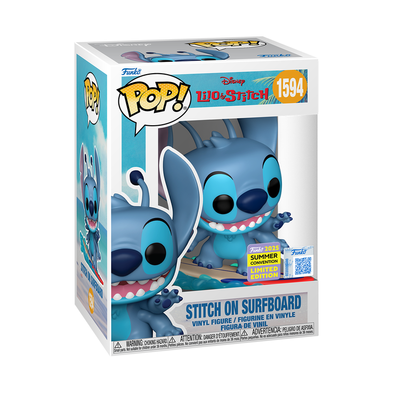 Funko Pop Lilo & Stitch - Stitch Surfeando exclusivo SDCC 2025 #1594
