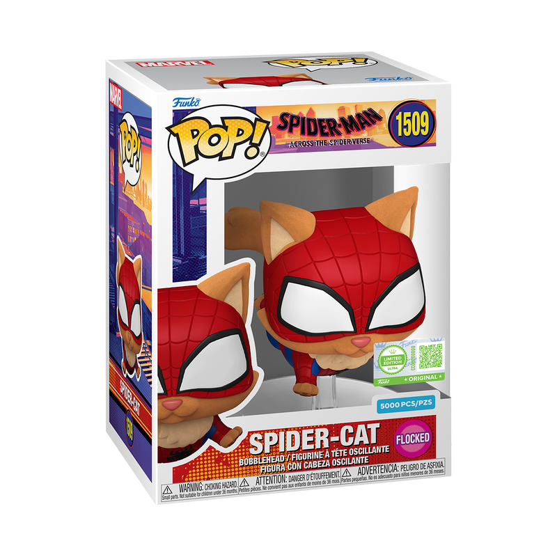 Funko Pop Spiderman Across the Spiderverse - Spider Cat (Flocked) Limitado a 5000pcs #1509
