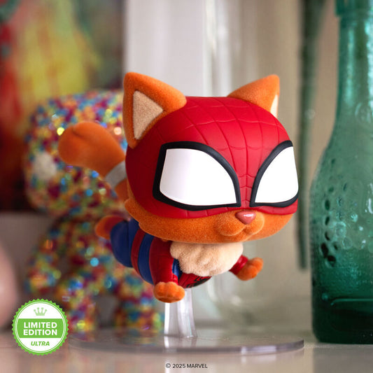 Funko Pop Spiderman Across the Spiderverse - Spider Cat (Flocked) Limitado a 5000pcs #1509