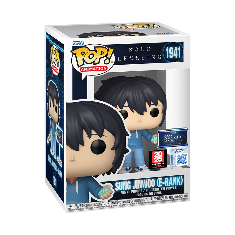 Funko Pop Solo Leveling - Sung Jin Woo Rango E exclusivo Animation Expo #1941