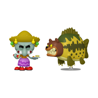 Funko Pop Bob Esponja - Calamardo y el Oso Marino 2 - Pack