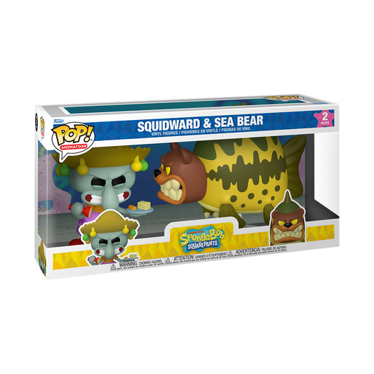 Funko Pop Bob Esponja - Calamardo y el Oso Marino 2 - Pack