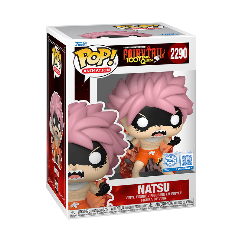Funko Pop Fairy Tail - Natsu Fired Up exclusivo Funko #2290