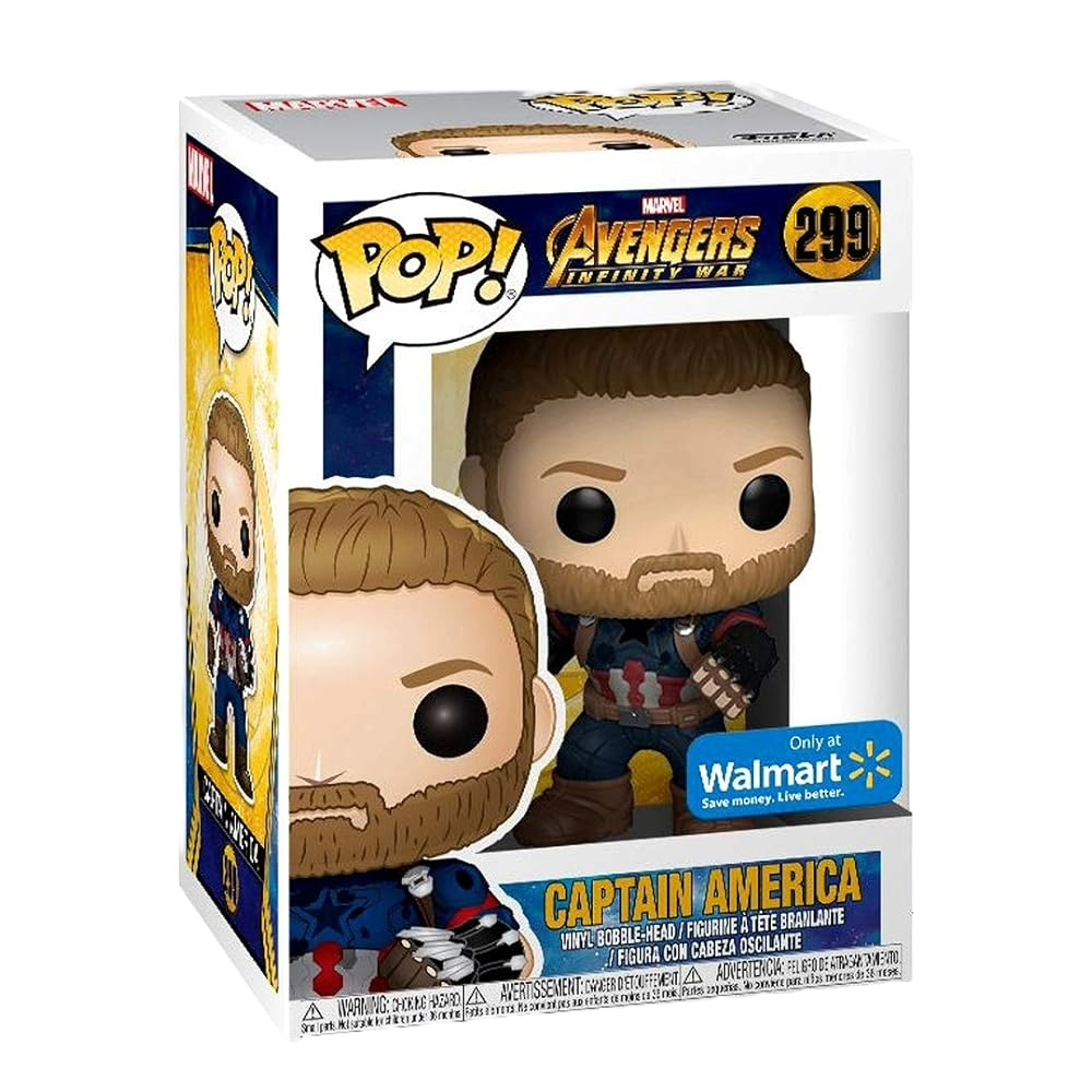 Funko Pop Avengers Infinity War - Capitan America exclusivo Walmart #299