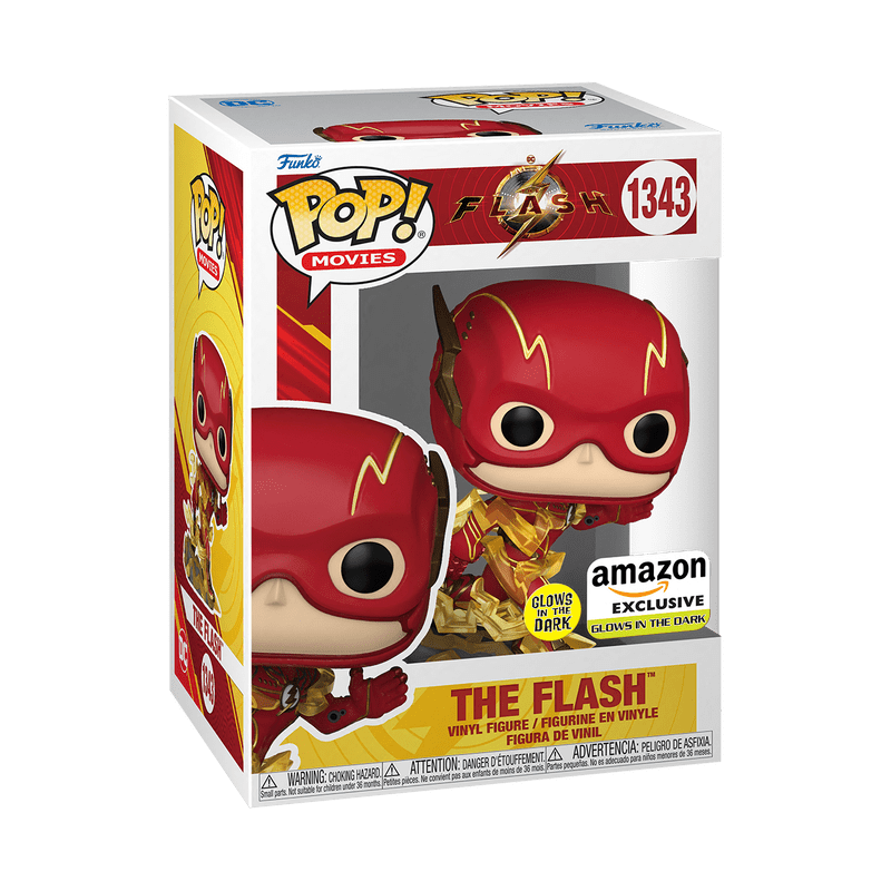 Funko Pop The Flash - The Flash (Brilla en la Oscuridad) exclusivo Amazon #1343