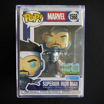 Funko Pop Marvel - Superior Iron Man Limitado a 5000 pcs #1568 (Con Protector)