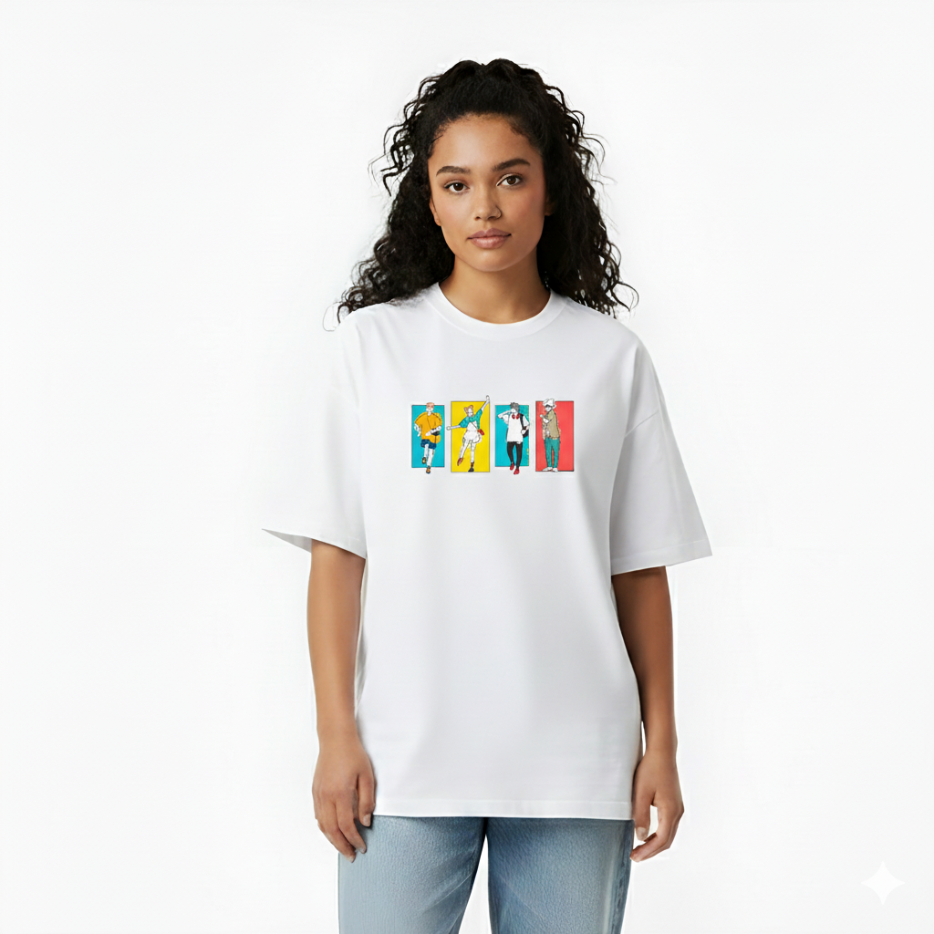 Polo Anime Jujutsu Kaisen Ending Blanco