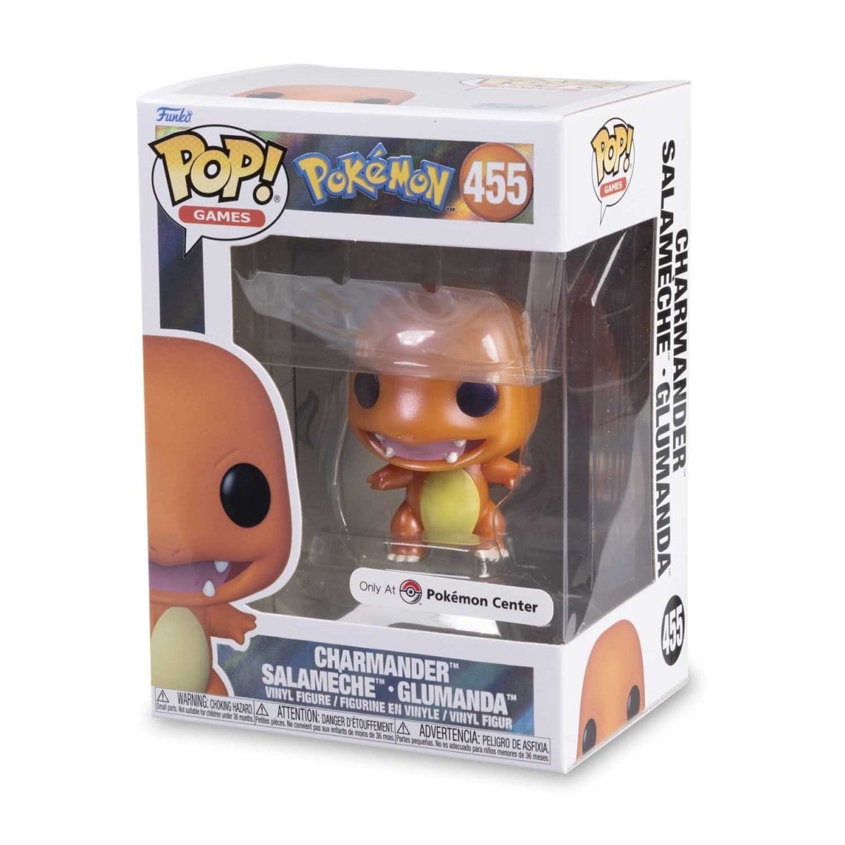 Funko Pop Pokémon - Charmander Pearlescent exclusivo Pokemon Center #455