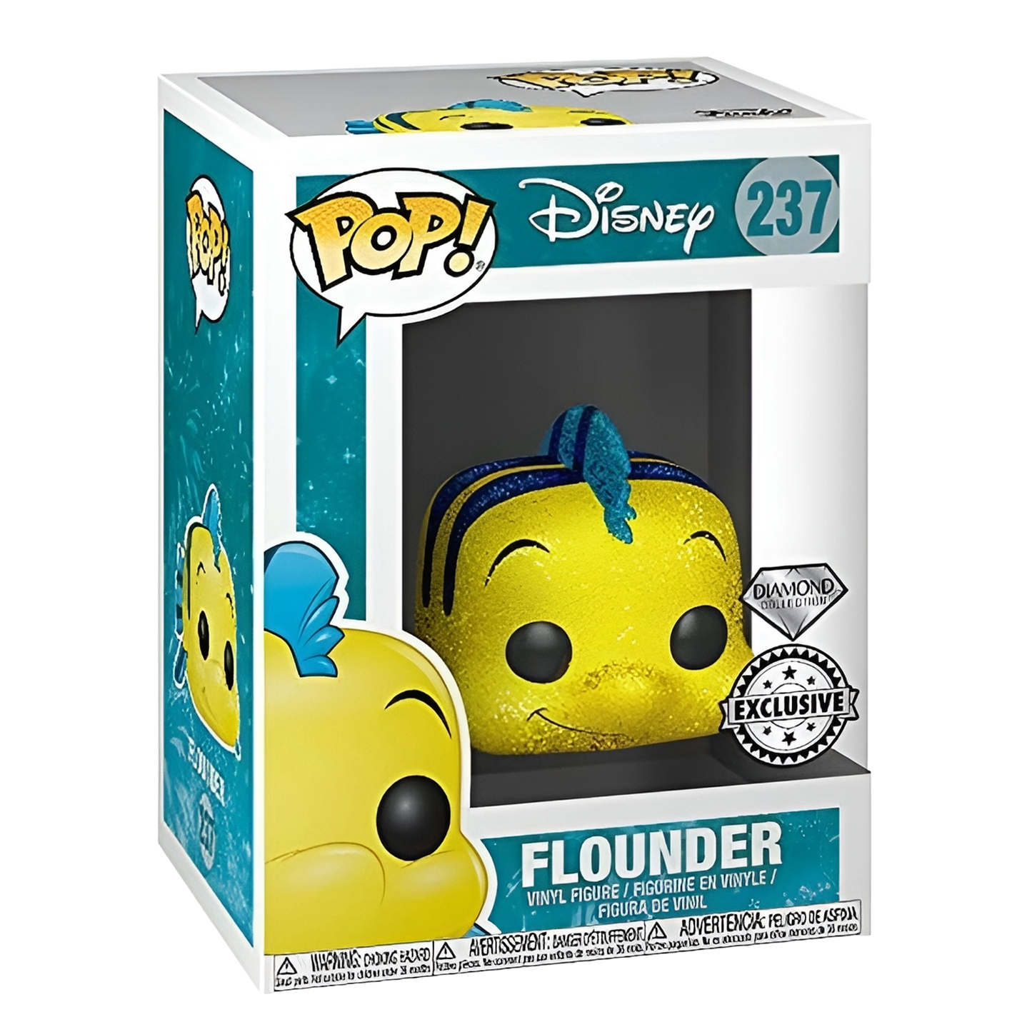 Funko Pop Disney - Flounder (Diamond) exclusivo Hot Topic #237