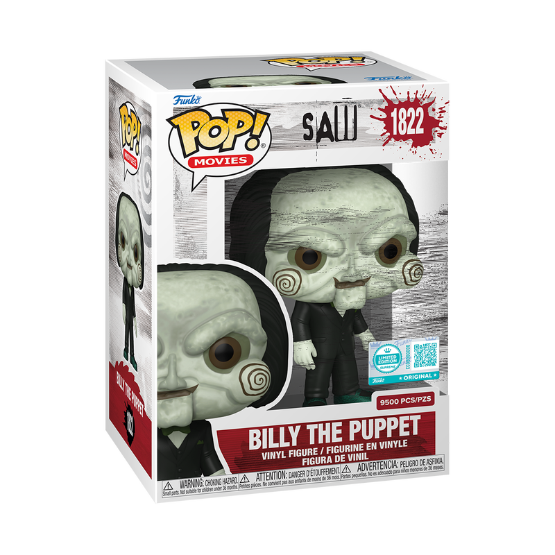Funko Pop SAW - Billy The Puppet Limitado a 9500 pcs #1822 (incluye protector Hard Stacks)