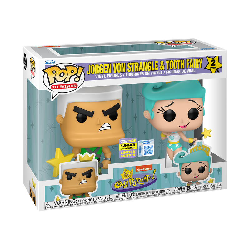 Funko Pop Los Padrino Magicos - Jorgen & Hada De Los Dientes 2-Pack exclusivo SDCC 2025
