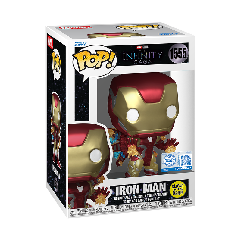 Funko Pop Avengers Infinity War - Iron Man (Brilla en la ocuridad) exclusivo Funko #1555