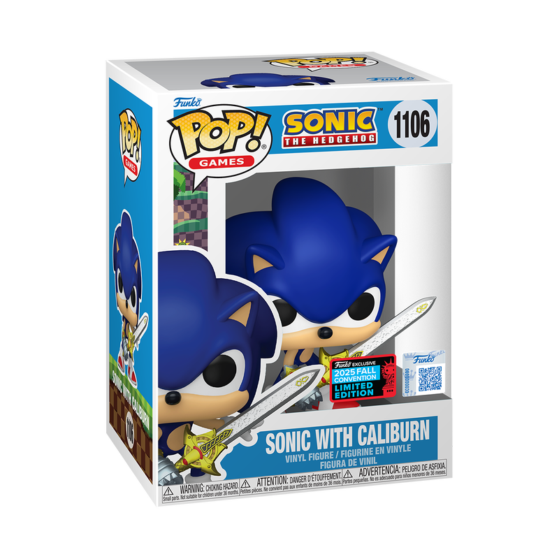 Funko Pop Sonic - Sonic con Caliburn exclusivo NYCC 2025 #1106
