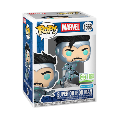 Funko Pop Marvel - Superior Iron Man Limitado a 5000 pcs #1568 (Con Protector)