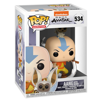 Funko Pop Avatar - Aang con Momo #534