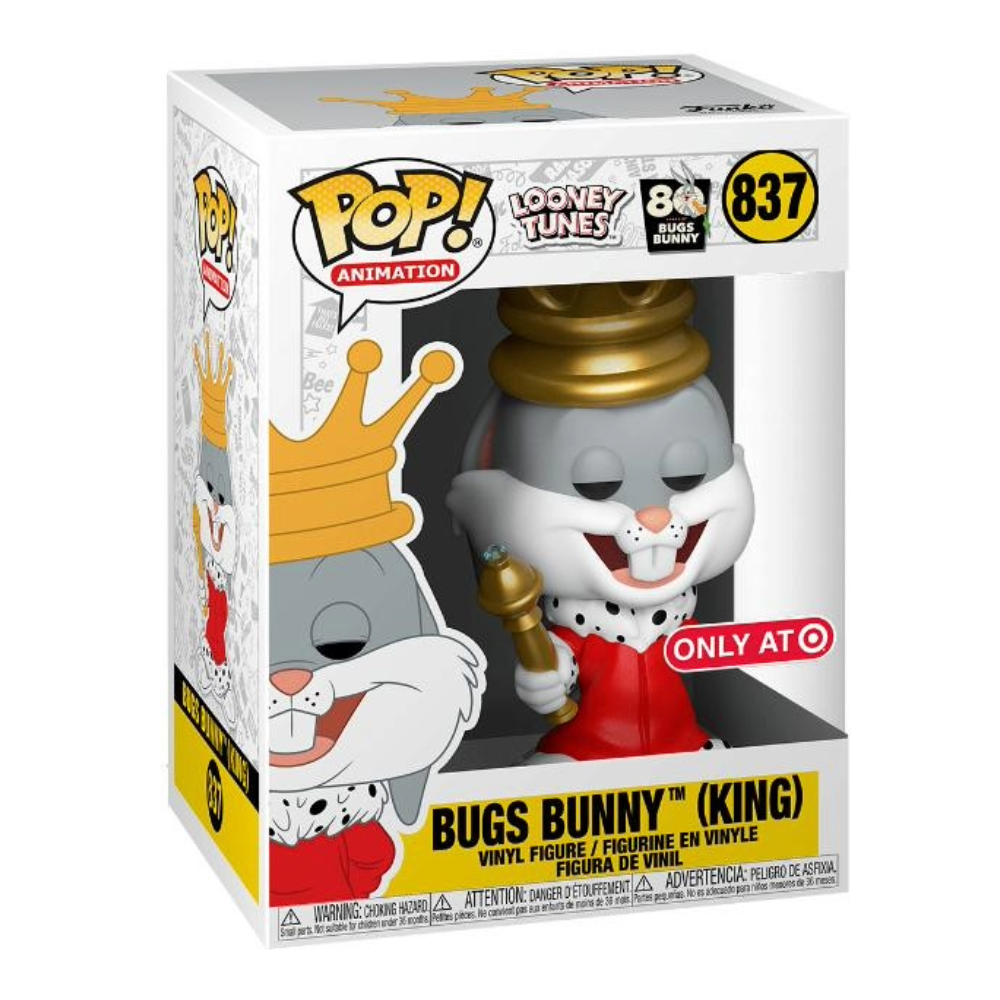 Funko Pop Looney Tunes - Bugs Bunny Rey exclusivo Target #837