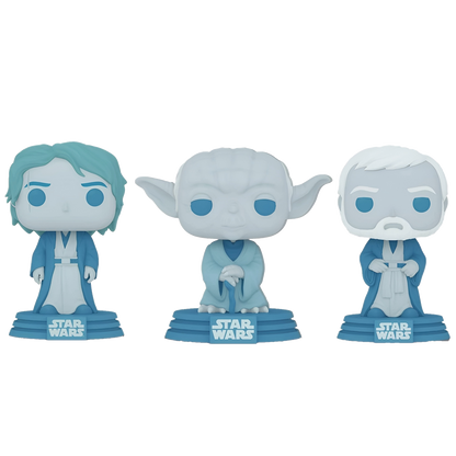 Funko Pop Star Wars - Anakin Skywalker / Yoda / Obi- Wan Kenobi (Endor) exclusivo Amazon