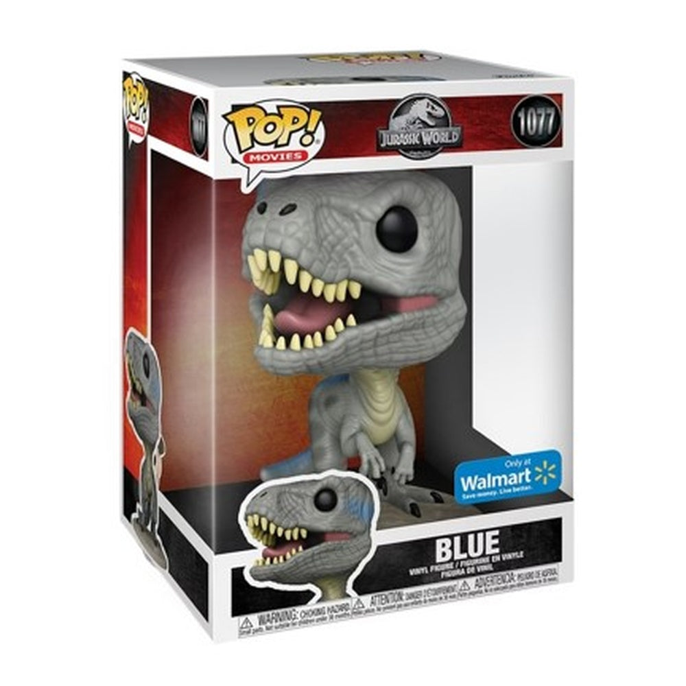 Funko Pop Jurassic World - Blue Exclusivo de Walmart 10'' Pulgadas #1077 - Pop Hunters