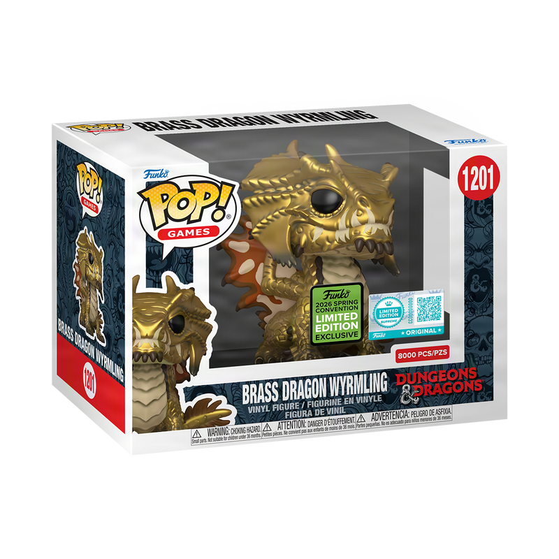 Funko Pop Dungeons & Dragons - Brass Dragon Wyrmling Edición Limitada / Solo 8000 piezas disponibles #1201