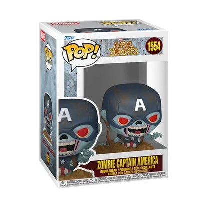 Funko Pop Marvel Zombies - Capitán América Zombie #1554