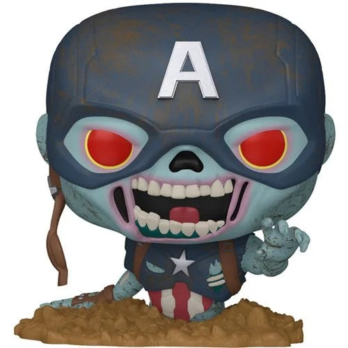 Funko Pop Marvel Zombies - Capitán América Zombie #1554